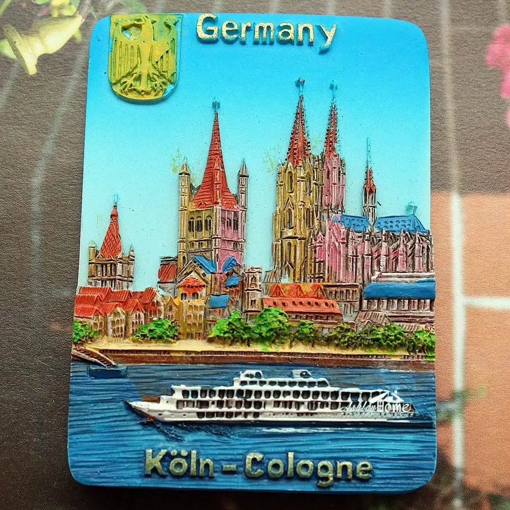 

Germany Cologne Tourist Travel Souvenir 3D Resin Decorative Fridge Magnet Craft GIFT IDEA