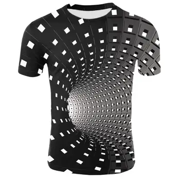 

Summer 2020 new three-dimensional eddy current T-shirt men's summer 3D printing casual 3D T-shirt tops T-shirt