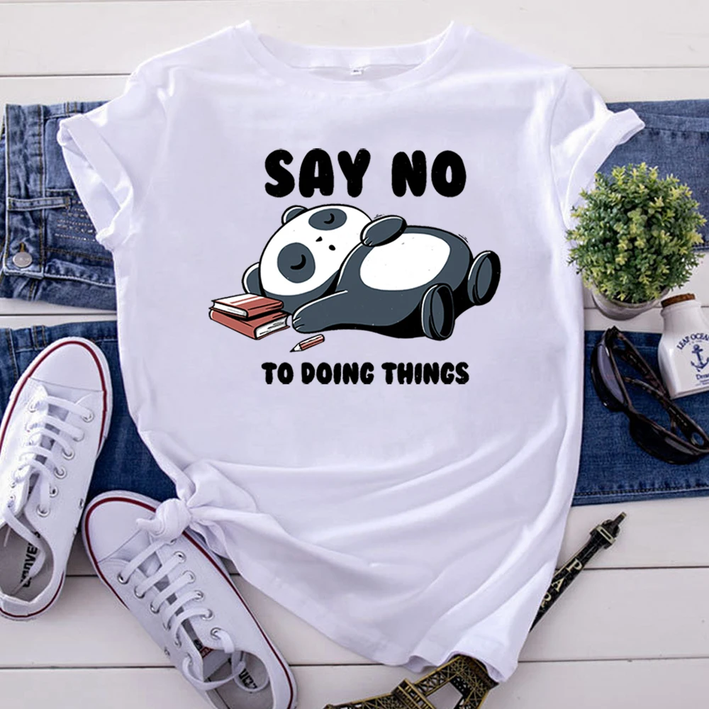 Sleeping Panda T Shirts Personality Printing Women T-Shirts Korean Style Oversized Tshirt For Women'S Casual Punk Womens Tops Sleeping Panda T Shirts Personality Printing Women T-Shirts Korean Style Oversized Tshirt For Women'S Casual Punk Womens Tops