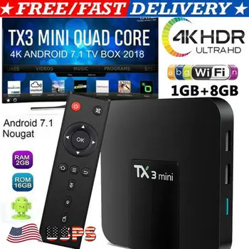 

TX3 Mini 4K TV Box 2GB 16GB 64Bit Android 7.1 Quad Core S905W 2.4GHz WiFi HOT