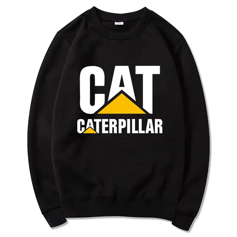 2018 cat caterpillar Crew Neck Hoodie Men's Sweatshirt Cap Pullover