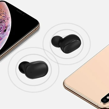 

M1-TWS Bluetooth Headsets VS Redmi Airdots Wireless Earbuds 5.0 TWS Earphone Noise Cancelling Mic for iPhone Huawei Samsung