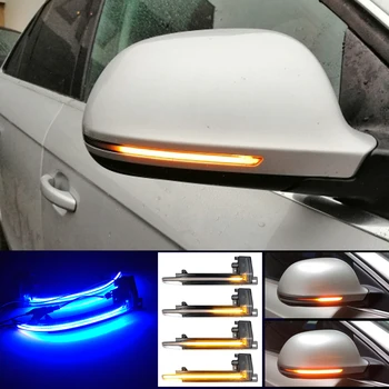 

For Audi A4 A5 S5 B8.5 RS5 RS4 B8 Q3 A6 C6 4F LED Turn Signal Light Blinker Startup Breath Light 2pcs Side Wing Mirror Indicator