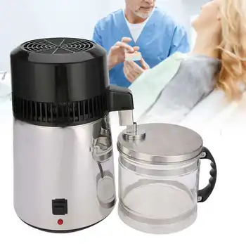

4L Household Pure Water Distiller Machine Distilled Water Distillation Purifier Filter Stainless Steel Glass Jar Teeth Care