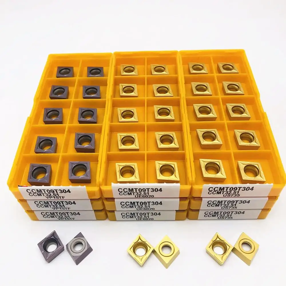 CCMT09T304 UE6020 US735 VP15TF внутренний токарный инструмент CCMT 32 51 карбидный фреза|Токарный