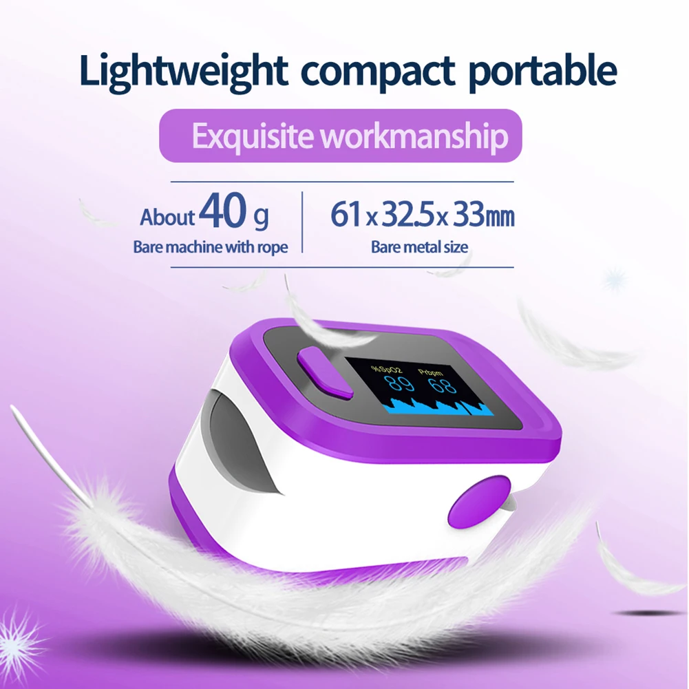 

Ship in 48hours Oximeter Finger Clip Oximeter Finger Pulse Monitor Oxygen Saturation Monitor Heart Rate Meter Without Battery