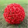 12" 30cm Artificial Rose Silk Flower Red Kissing Balls For Christmas Ornaments Wedding Party Decorations Supplies