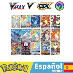 Cartes Pokemon en espagnol TAG TEAM GX VMAX, entraîneur d'énergie, cartes de jeu holographiques, jeu Castellano Español, jouet pour enfants, nouvelle collection 
