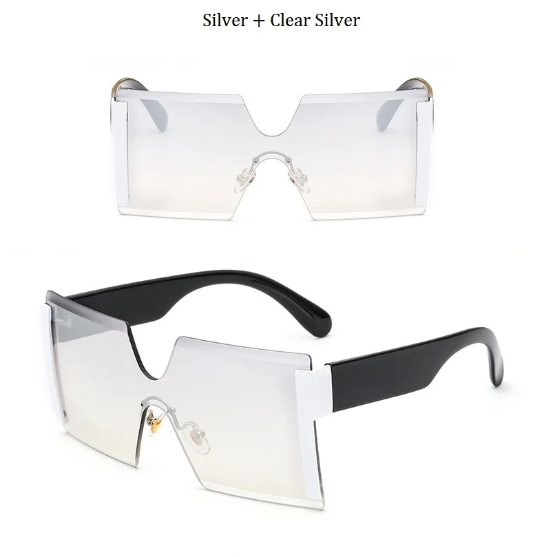 Новые интегрированные женские крупные солнцезащитные очки ретро брендовые дизайнерские градиентные солнцезащитные очки Мужские Винтажные Солнцезащитные очки в крупной оправе