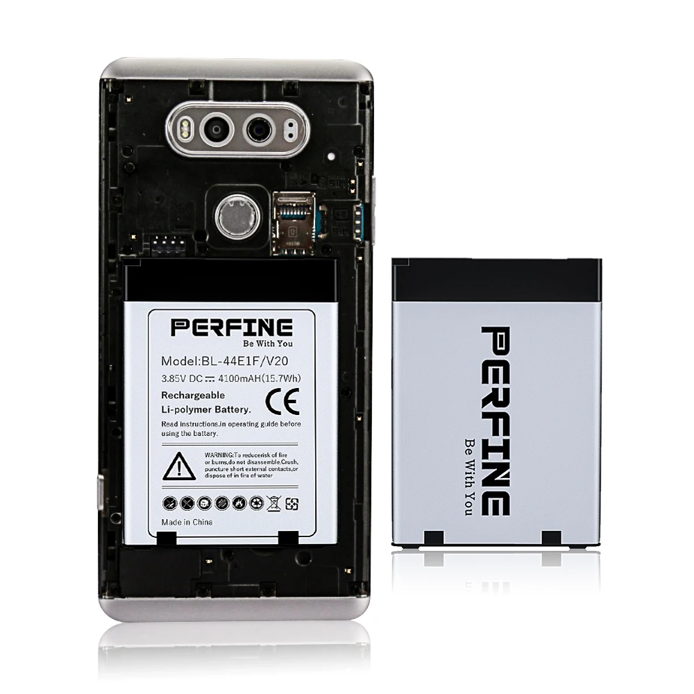 Аккумулятор Perfine BL44E1F для LG V20 4100 мАч замена большой емкости H915 H910 H990 чехол из ТПУ