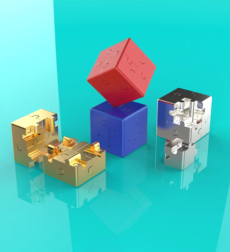 3D Магнитный Интеллектуальный кубик бесконечности, мини-игрушка на палец, EDC, тревожный кубик для снятия стресса, Детская забавная игрушка