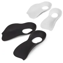 Unisex Flat foot Orthotics TPR Large Size Insole For Flat Foot O-shaped Legs Arch Support Plantar Fasciitis Shoes Orthotic Pad