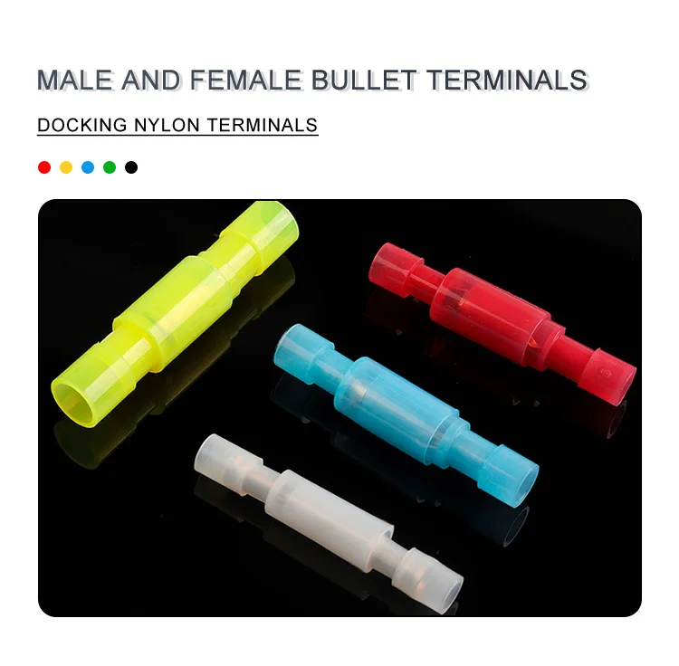 50PCS MPFNY/FRFNY Weibliche und Männliche Crimp Terminal Elektrische Isolierte Kabel Bullet Connector Butt Terminal Für Audio verkabelung – Detail 2