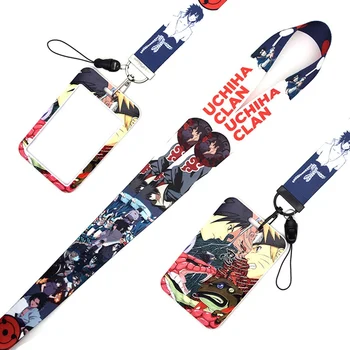 

Anime Naruto Lanyards ID Student Credit Bus Card Protector Case Badge Cover Phone Keychain Neck Hanging Rope