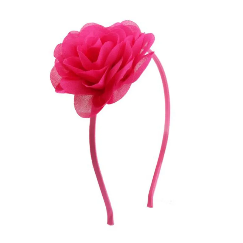 Meimile цветочное оголовье для девочек, цветочные аксессуары для волос, Детская повязка с розами для девочек, подарок на день рождения - Цвет: Rose headband
