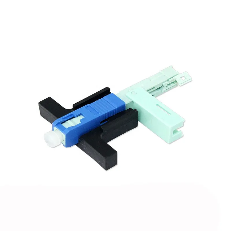 

100 PCS SC/ UPC Fast Connector Single-Mode Connector FTTH Tool Cold Connector Tool Fiber Optic Fast Connnector 53mm
