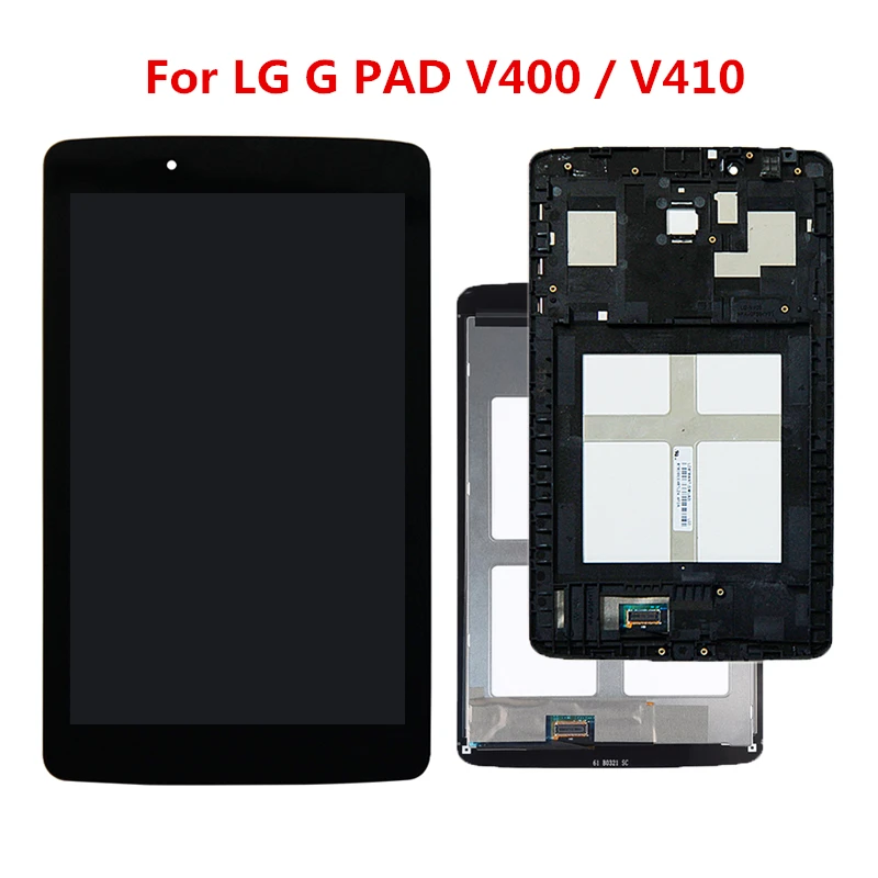 7 0 &quotдля LG G PAD V400 V410 ЖК дисплей панель сенсорный экран дигитайзер с рамкой сборка