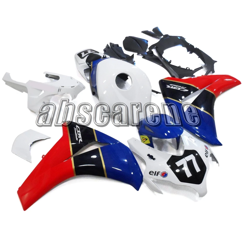 Выполните Обтекатели для Honda CBR1000RR 2008 2010 2011 CBR 1000RR 08 10 11 впрыска ABS Пластик мотоциклетная обувь белый красные, синие NO.77