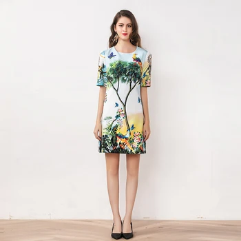 

Xiaomolly's casual and simple dress with bright silk print 2020 new winter
