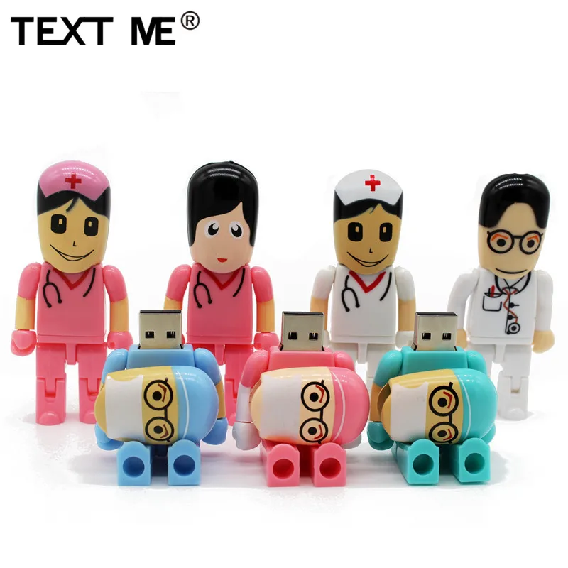 TEXT ME 64GB Doctors USB флешка usb 2,0 USB флеш-накопитель 4GB 8GB 16GB 32GB карта памяти