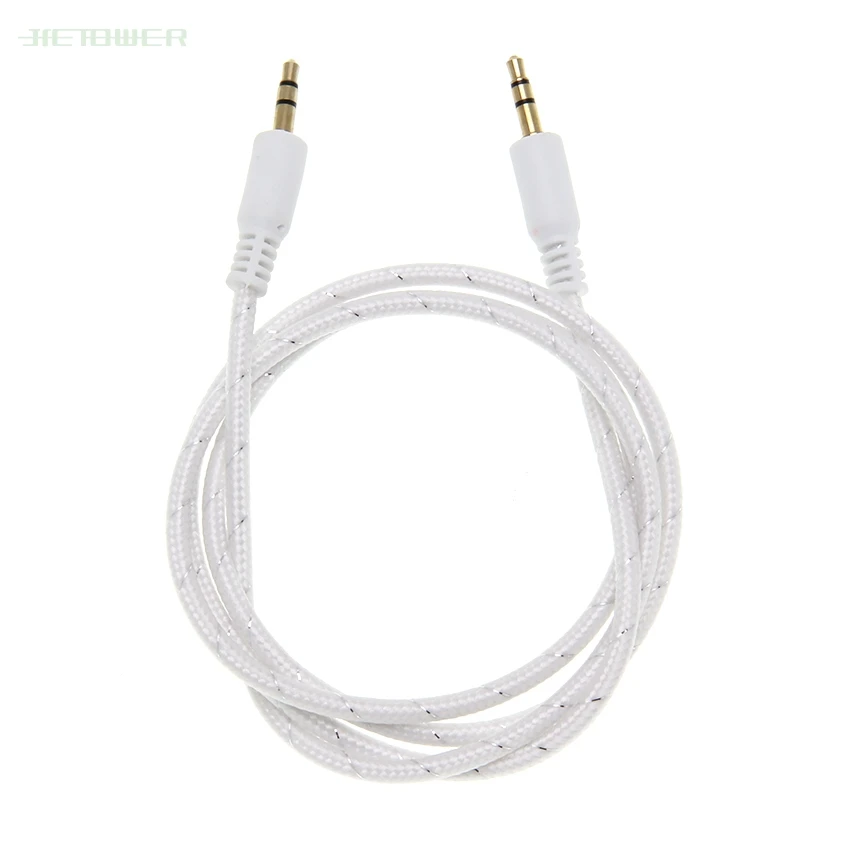 3 5mm Jack Audio Cable Gold Plated Jack 3 5 mm Male to Male Aux Cable For iPhone Car Headphone Speaker 100pcs lot