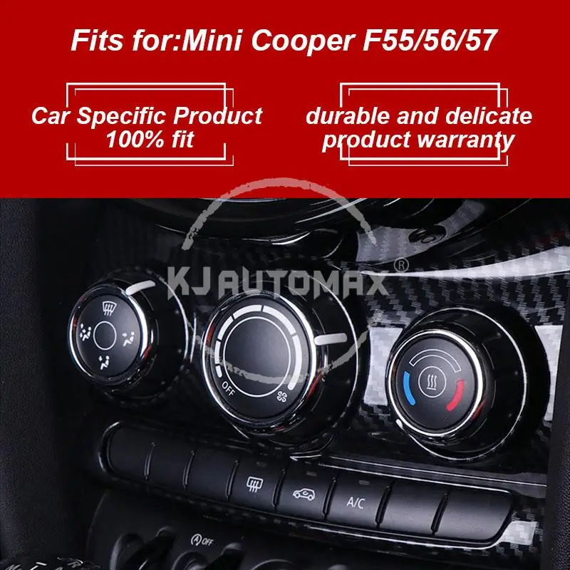 KJAUTOMAX для Mini Cooper F55 F56 кондиционер украшение углеродное волокно текстура черный 1 шт. ABS