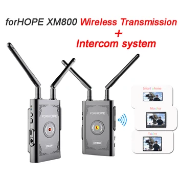 

forHOPE XM800 Wireless Transmission system with Intercom system 800FT Dual HDMI Transmitter for iPone and Monitor Receive