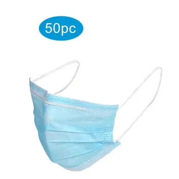 

Disinfection Filter Disposable Breathable Mouth Mask Anti-Fog Dust-Proof Comfortable Face Masks Blue 50pcs