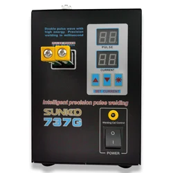 Machine à souder par points 737G, 1,5kw, éclairage LED, Double affichage numérique, pour batterie 18650 