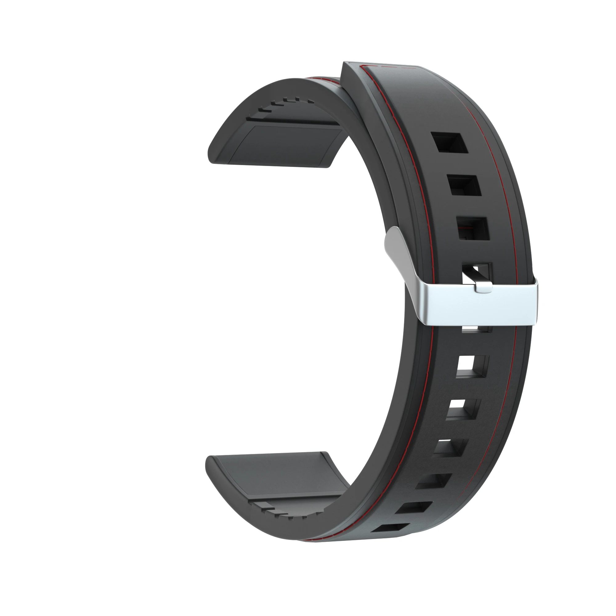 22 мм Смарт-часы ремешок для Polar Vantage M кожаный ремешок+ силиконовый сменный ремешок для samsung Galaxy 46 мм/gear S3/S4 Band - Цвет: New black