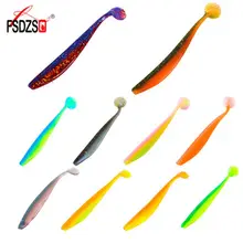 4pcs/lot  14cm 16cm Fishing Lure 6g 13g Easy Shiner Jig Swimbait Artificial Double Color Silicone Soft Bait Carp Bass Lures