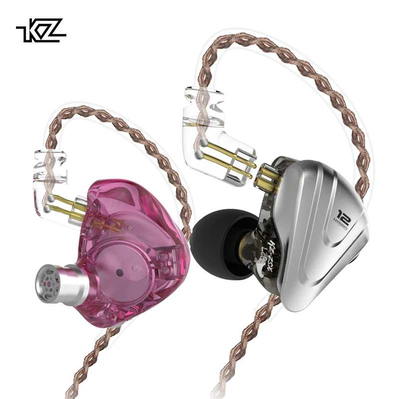 KZ ZSX Терминатор бас наушники 5BA + 1DD 12 драйверов гибридные Hi-Fi металлические музыка