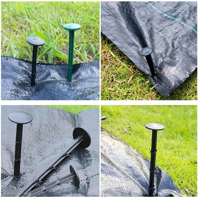 30Db Kerti Hálófilm Film Rögzített Csapok Grashu -Anti -Őrölt Ruhával, Rögzítő Szöges Köröm Pp Kültéri Talajtakaró Árnyékoló Műanyag - Image 2