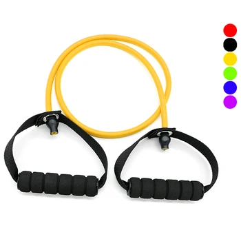 

Bodybuilding Equipment Elastic Resistance Bands TPE Yoga Pull Rope Tension Training Chest Fitness Glutes Workout Portable Sports