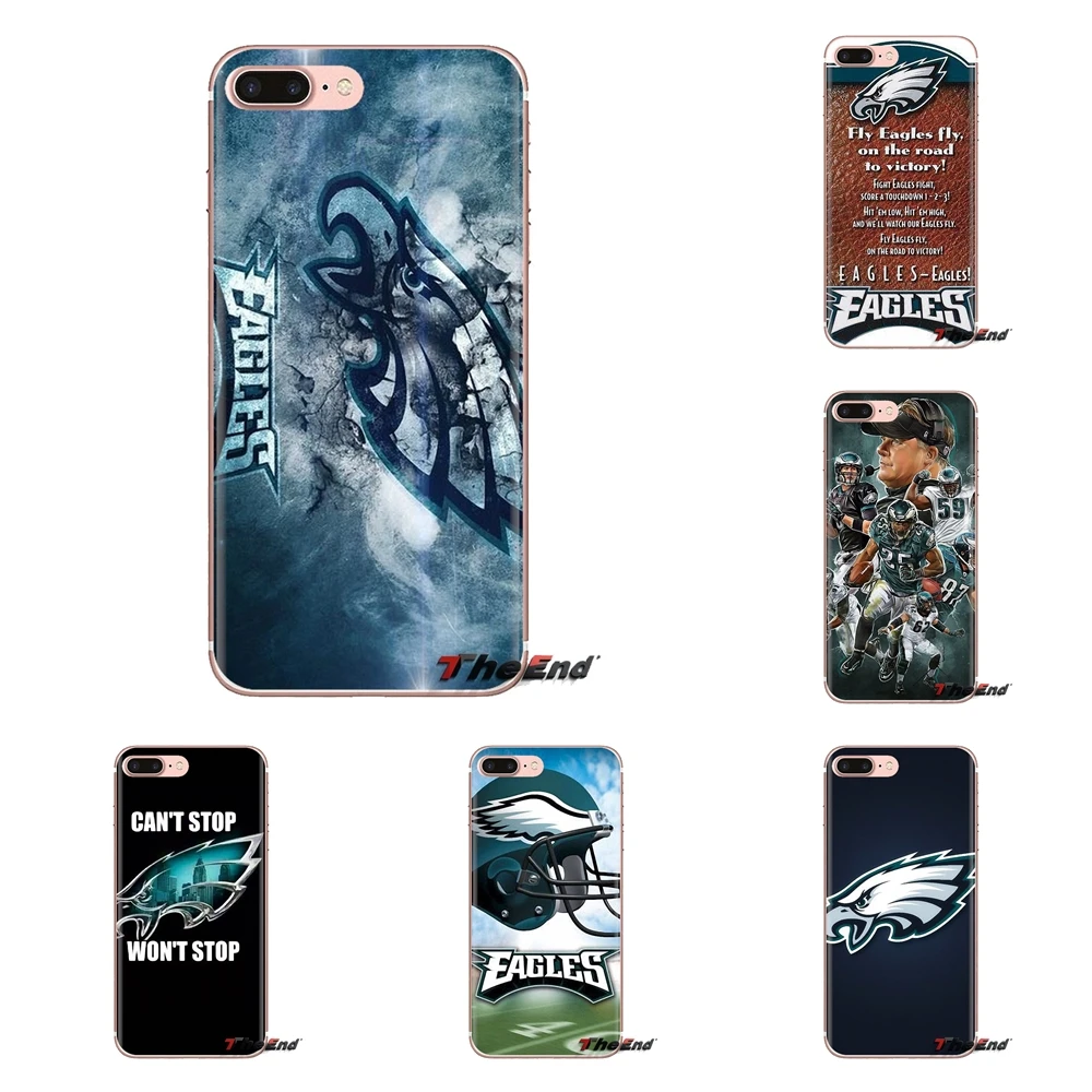 

For Sony Xperia Z Z1 Z2 Z3 Z5 compact M2 M4 M5 E3 T3 XA Aqua LG G4 G5 G3 G2 Mini Philadelphia Eagles Bandeira Logo Silicone Case