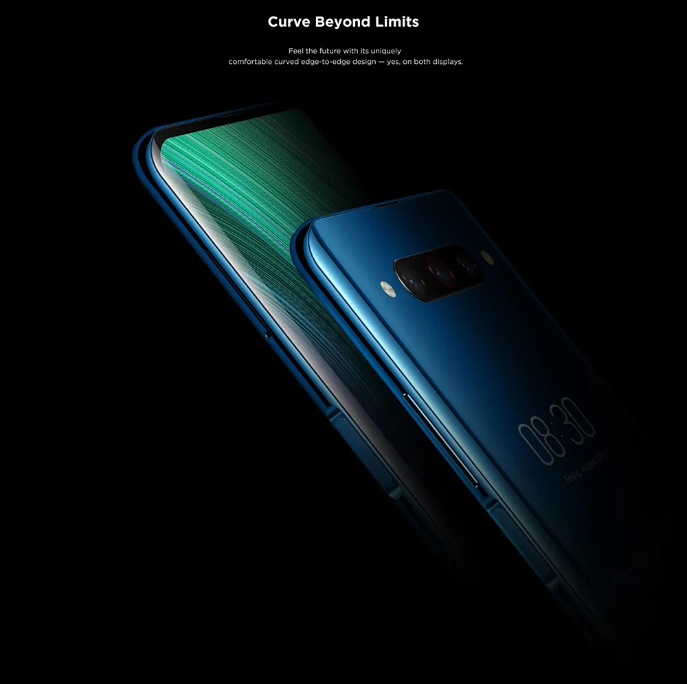 Глобальная версия мобильного телефона zte Nubia Z20 8 Гб 128 ГБ, двойной экран Snapdragon 855 plus, четыре ядра, 4000 мАч, 3 камеры заднего вида, смартфон