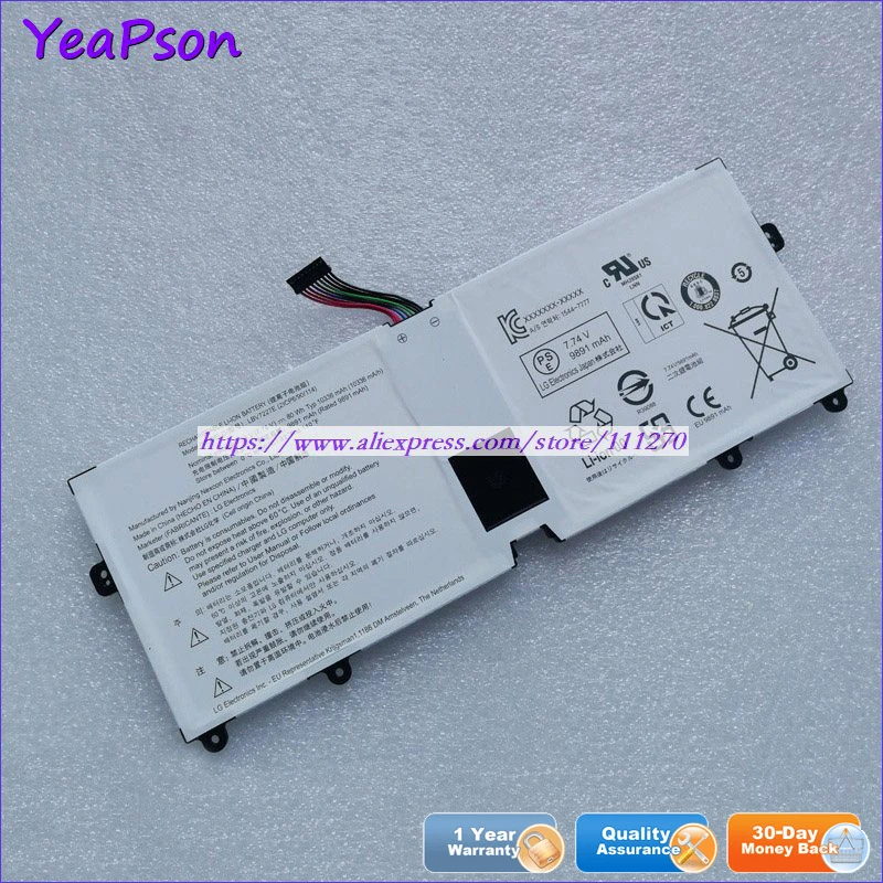 Yeapson 7.74V 80Wh Genuine LBV7227E Laptop Battery For LG Notebook