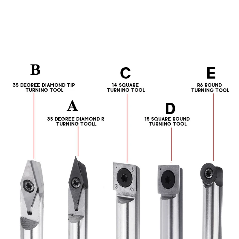 Новинка, ручной токарный инструмент с наконечником, Токарный карбид, хвостовик, долото, алмазная круглая квадратная вставка, набор инструментов, аксессуары для станков