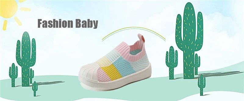 Cute Baby Walking Shoes Slip On Casual Shoes Toddler Summer Breathable Mesh Sneakers Kid Boys Girls Fashion Flats for Playing girls shoes