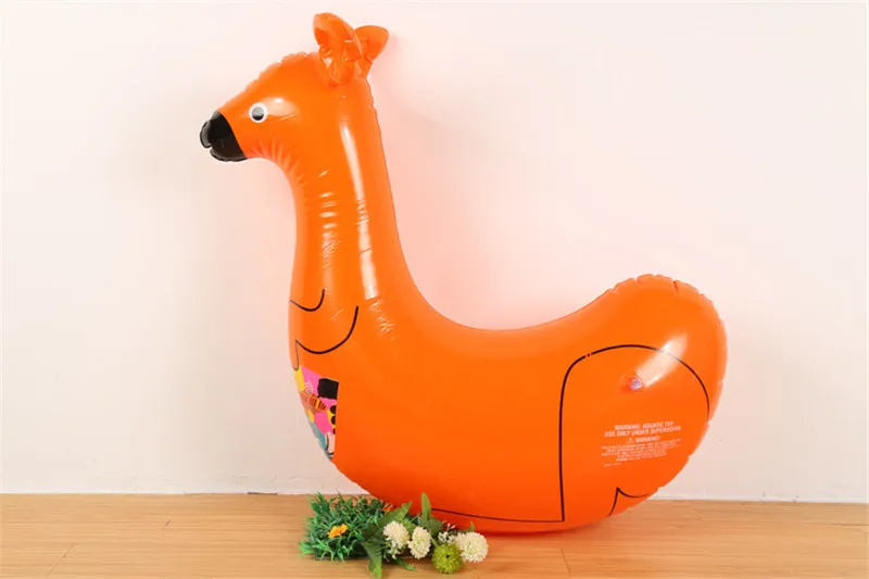 orange kangaroo Детское мультяшное сиденье Надувное животное плавающий ряд надувной воздушный матрас для детские игрушки для игры в воде плавательный бассейн доска-поплавок крепление - Color: orange kangaroo