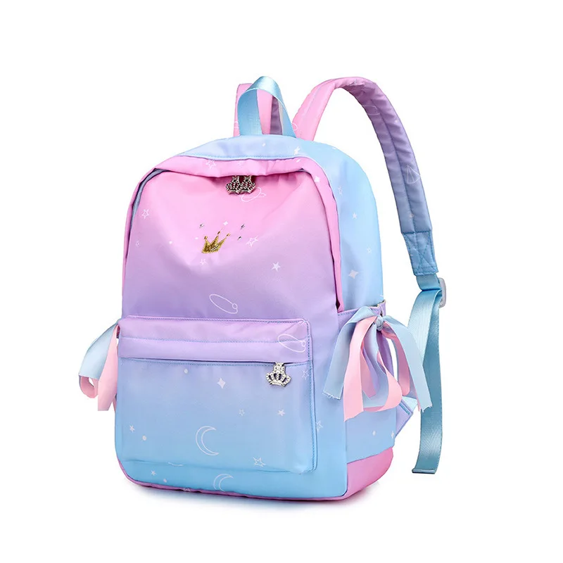 

Jiang Hao Simple Large-Volume Casual Schoolbag Women's Lightweight Burden Relieving Primary School Junior High School Backpack M