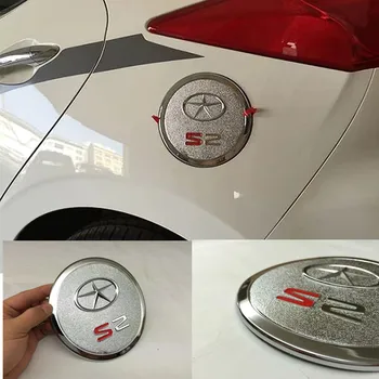 

Stainless steel stickers fuel tank cover for JAC REFINE S2 2015-2019 ABS plantic fuel cap protect decorat cover