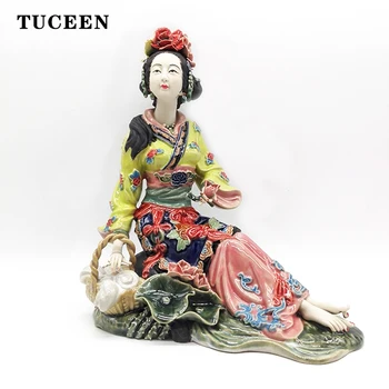 

Home Decor Ceramic Statues for Decoration Home Decoration Accessories Statues Decorative Porcelain Figurines Sculpture Crafts