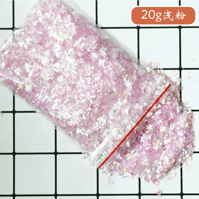 20 г/упак. четыре звезды блеск Diy Кристалл слизь поставки ультра-тонкие ломтики ногтей Искусство Набор накладных ногтей аксессуары украшения игрушки для детей
