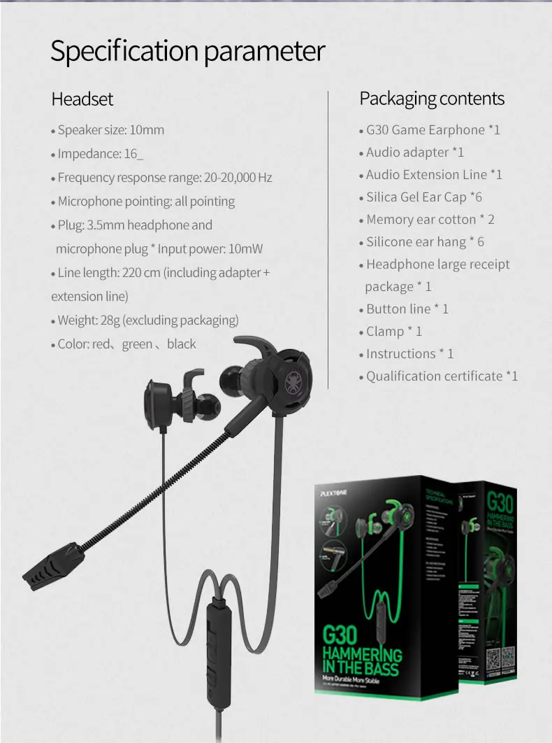 Plextone G30 Pc Gaming Headset 