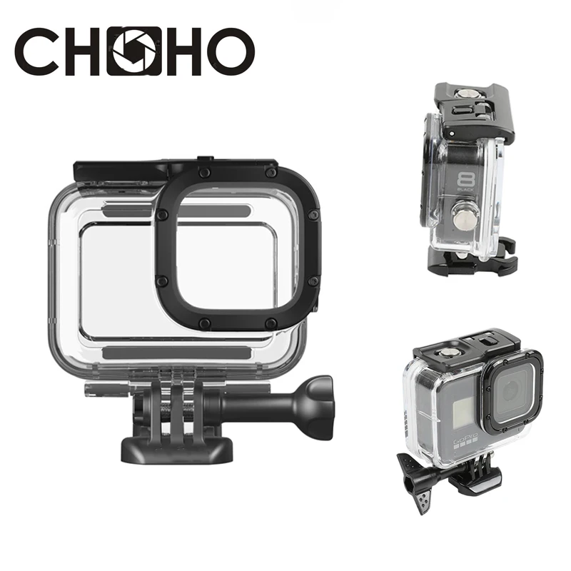 Аксессуары для Gopro 8 Black водонепроницаемый чехол корпус дайвинга 45 м защитный