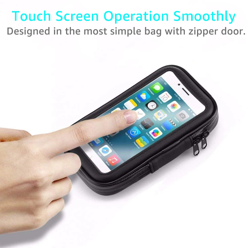Universal Waterproof Motorcycle Phone Holder and Handlebar Mount