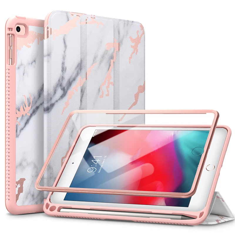 Роскошный Жесткий Чехол для ipadmini 4 5 Ультратонкий Флип из искусственной кожи Apple