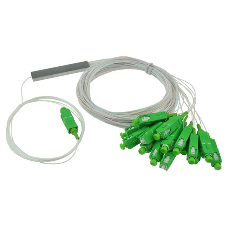 High Quality SC APC 1X16 Steel Pipe optical splitter PLC Single mode Fiber Optic Splitter Free shipping | Мобильные телефоны и