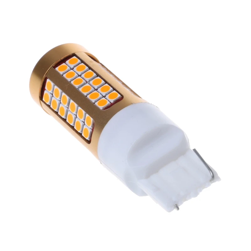 1 шт. 7440 T20 3030 78SMD Canbus светодиодный светильник сигнала поворота автомобиля Янтарный Желтый